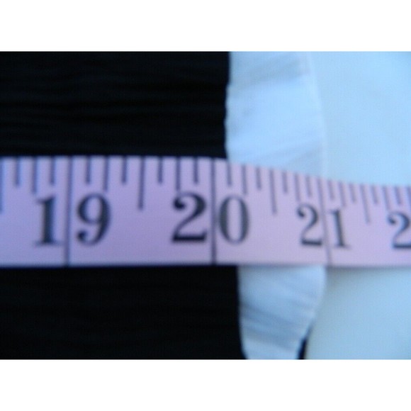 Ilyza New York Top/Blouse Women's Size M Black & White Full Zip Front Tie Back - Picture 11 of 11